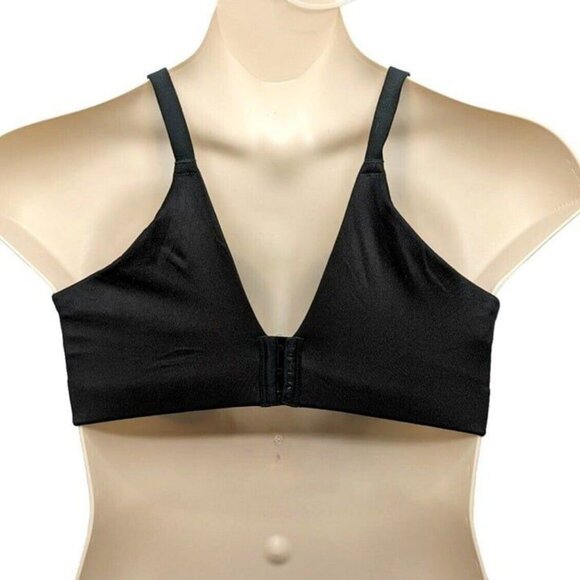Lane Bryant Cacique Bra Intuition Backsmoother Plunge Black Size 46DDD - Picture 3 of 10